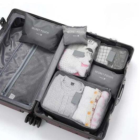 LUGGO - Lot de 6 sacs de rangement pour valise - LUGGO