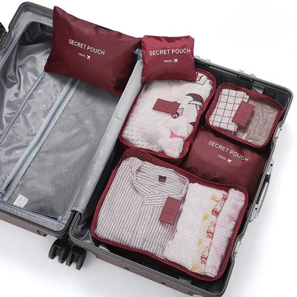 LUGGO - Lot de 6 sacs de rangement pour valise - LUGGO