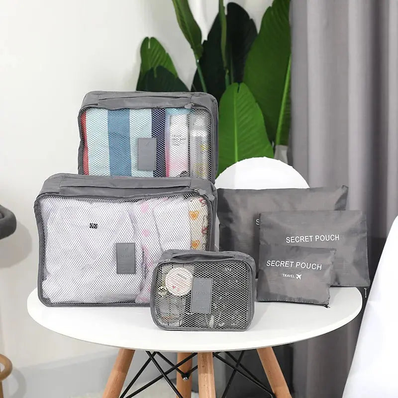 LUGGO - Lot de 6 sacs de rangement pour valise - LUGGO