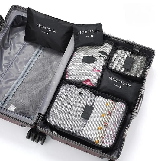LUGGO - Lot de 6 sacs de rangement pour valise - LUGGO
