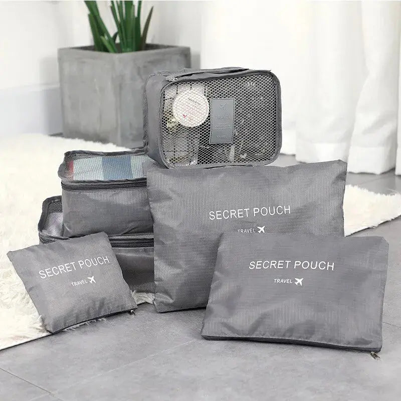 LUGGO - Lot de 6 sacs de rangement pour valise - LUGGO